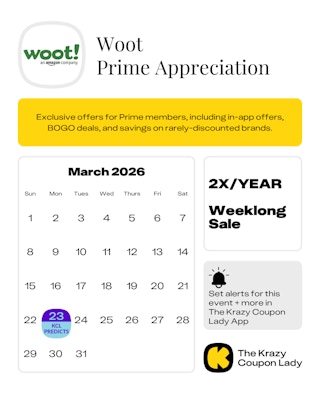 Woot Prime Days 2025 dates
