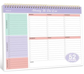 Weekly To Do List Notepad