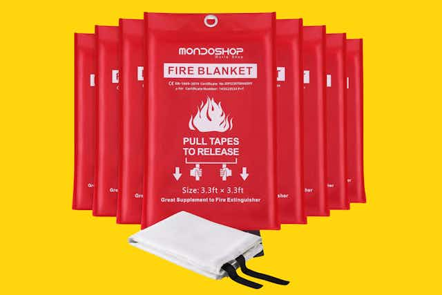 Emergency Fire Blanket 8-Pack, Just $19.99 on Amazon (Reg. $59.99) card image