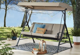 walmart mainstays daybed porch swing