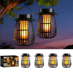 Flame Solar Lantern Set