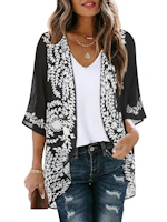 Women's Floral Kimono Cardigan