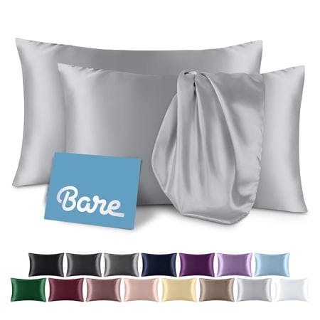 Bare Home Satin Pillowcase Set