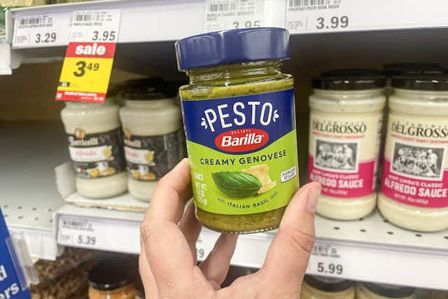 Get a Free Barilla Pesto Sauce When You Order Online at Meijer card image