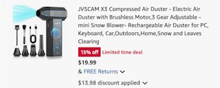 air duster on Amazon receipt