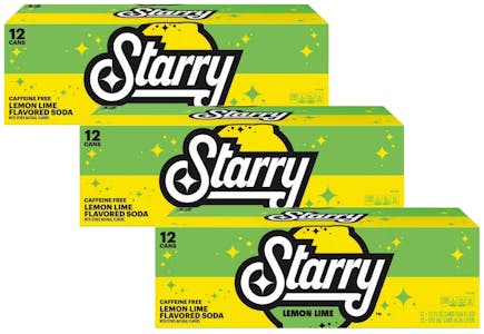 3 Starry Soda 12-Packs