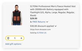 Men-s Fleece Heated Vest