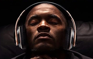 a person wearing headphones