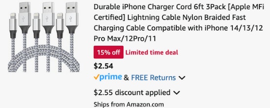 Lightning Cable cart