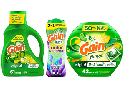 3 Gain Laundry Products