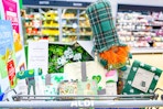 aldi st. patrick's day finds in shopping cart