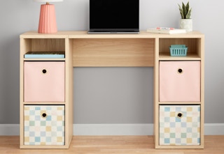 walmart mainstays cube storage desk