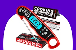 Digital Meat Thermometer, $13.99 With Amazon Coupon (60K Sold Last Month) card image