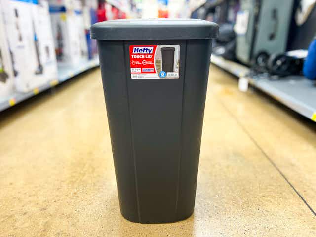 13.3-Gallon Hefty Trash Can, Now $17 at Walmart card image