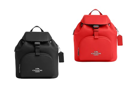 Coach Leather Backpack