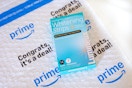 Lumineux Teeth Whitening Strips on top of prime bag