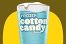 a frozen cotton candy cloud drink from Burger King