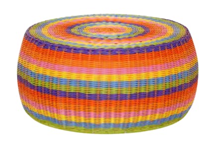 Household Essentials Wicker Ottoman