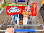 Cap'N Crunch, Dawn EZ Squeeze, Zarbees, Brutus Bone Broth & more in Walmart shopping cart