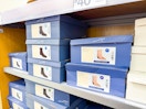 women's boots sitting on a target shelf
