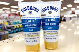 2 gold bond hand creams on a shelf