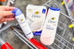 dove products in a cvs shopping cart
