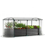 Raised Garden Bed with Greenhouse Cover