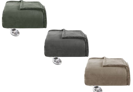Cuddl Duds Heated Plush Bed Blanket