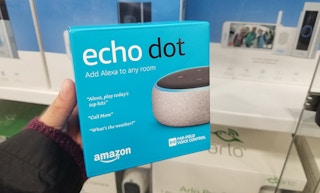 echo dot in front of ring door bell
