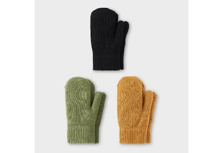Cat & Jack Toddler Mitten Set