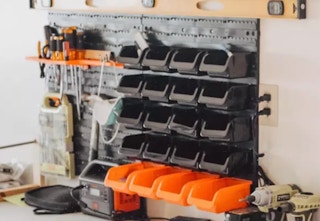 best choice products wall mounted garage tol organizer b 1685361668 1685361669