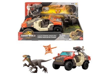 Mattel Jurassic World Vehicle Set
