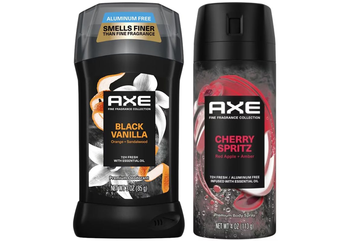 2 AXE Fine Fragrance Deodorants
