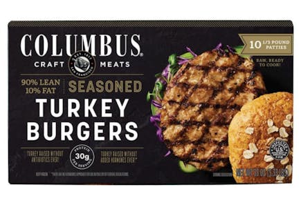 Columbus Seasoned Turkey Burgers
