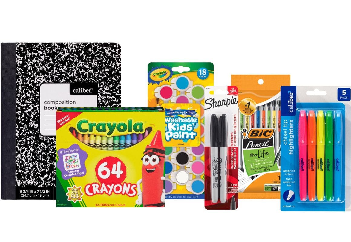 6 School Supply Items
