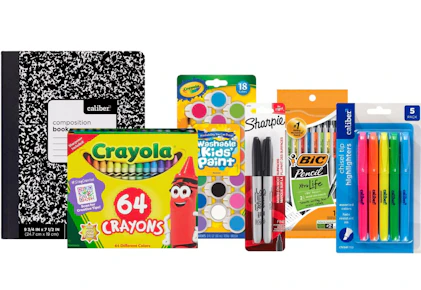 6 School Supply Items