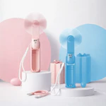 2-Pack Fan, Flashlight and Power Bank Combo