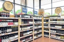 trader joes wine on display in store