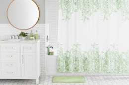 Walmart Mainstays bathroom accessory set