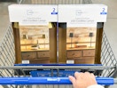 Mainstays Cordless Lamp 2-pack in Walmart shopping cart
