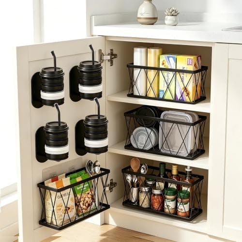 Cabinet Door Organizer 8-Pack