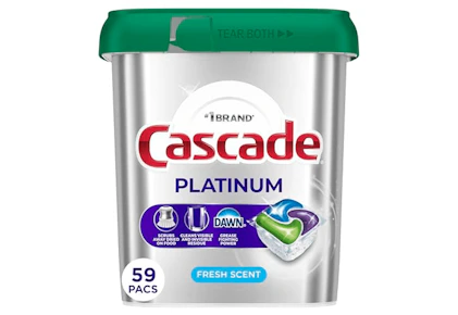 Cascade Platinum Dishwasher Pods