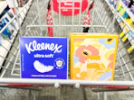 kleenex tissues in a cvs cart