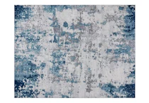Diamond Abstract Blue Area Rug
