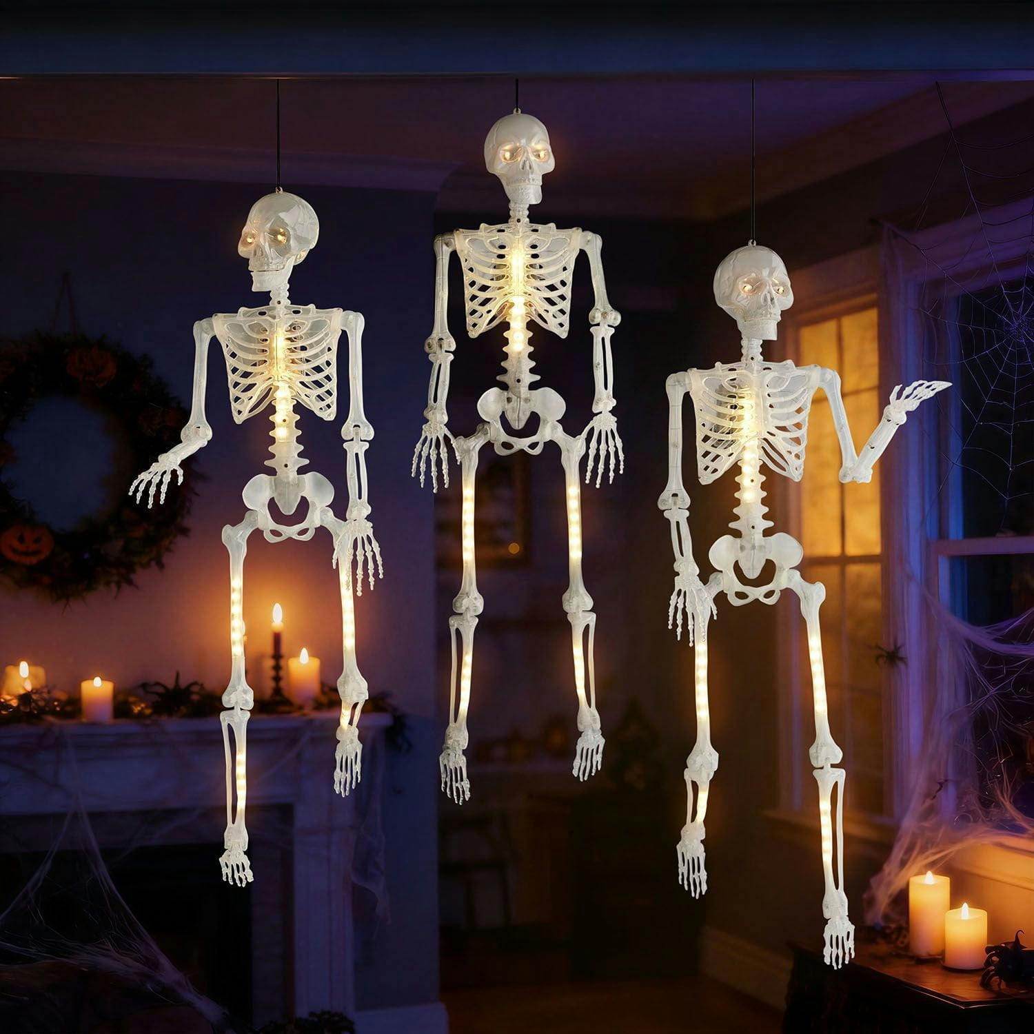 Member's Mark Pre-Lit Skeletons 3-Pack