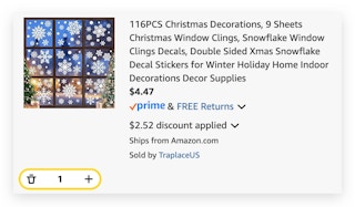 Snowflake Window Cling Decals