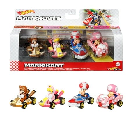 Hot Wheels Mario Kart 4-Pack