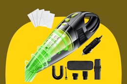Corded Car Vacuum Cleaner With Adapter, Only $12.99 on Amazon card image