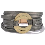 Infinity Leather Wrap Bracelet