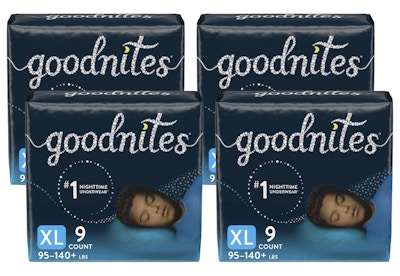 4 Goodnites Nighttime Underwear